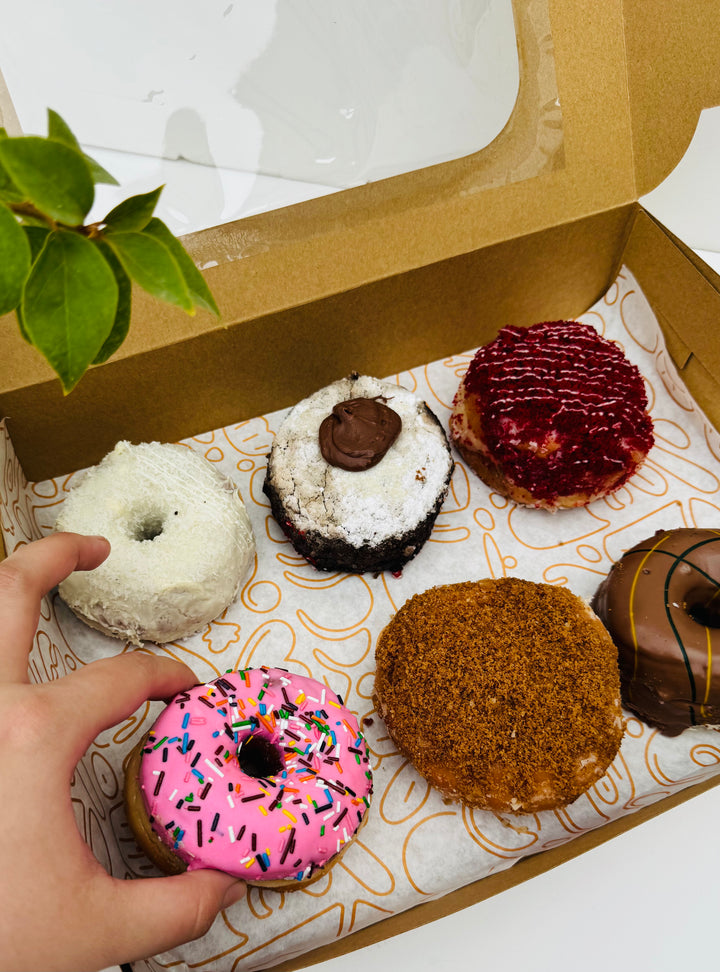 Kraft Donut Box With Window