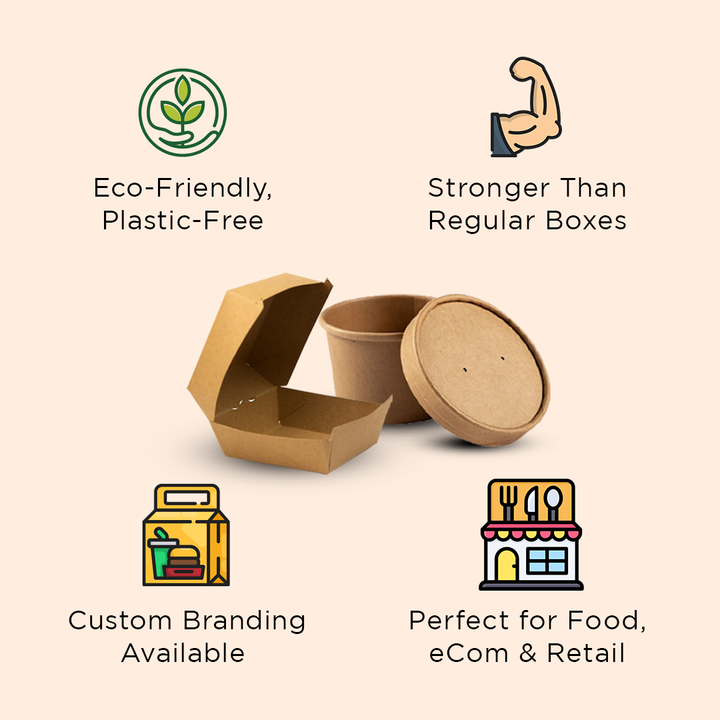 Kraft bakery bag 10"x 6.5"x 6" inches with twisted rope handle