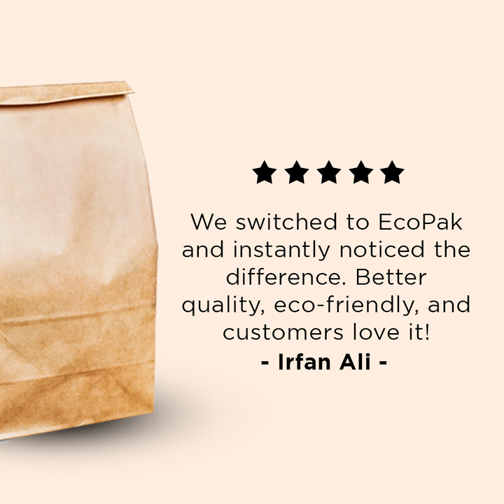 Kraft bakery bag 10"x 6.5"x 6" inches with twisted rope handle