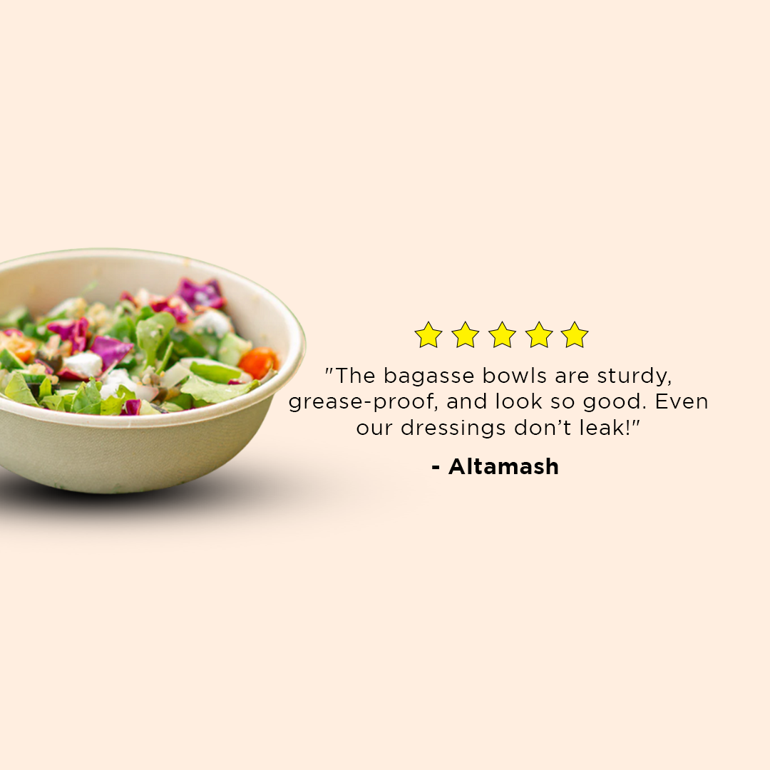 1000ml Square Bagasse Bowl