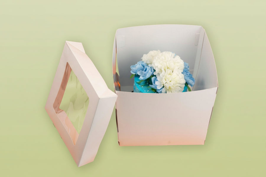 10x10x10 inch White Cake Box for Tall Cakes - EcoPakOnline