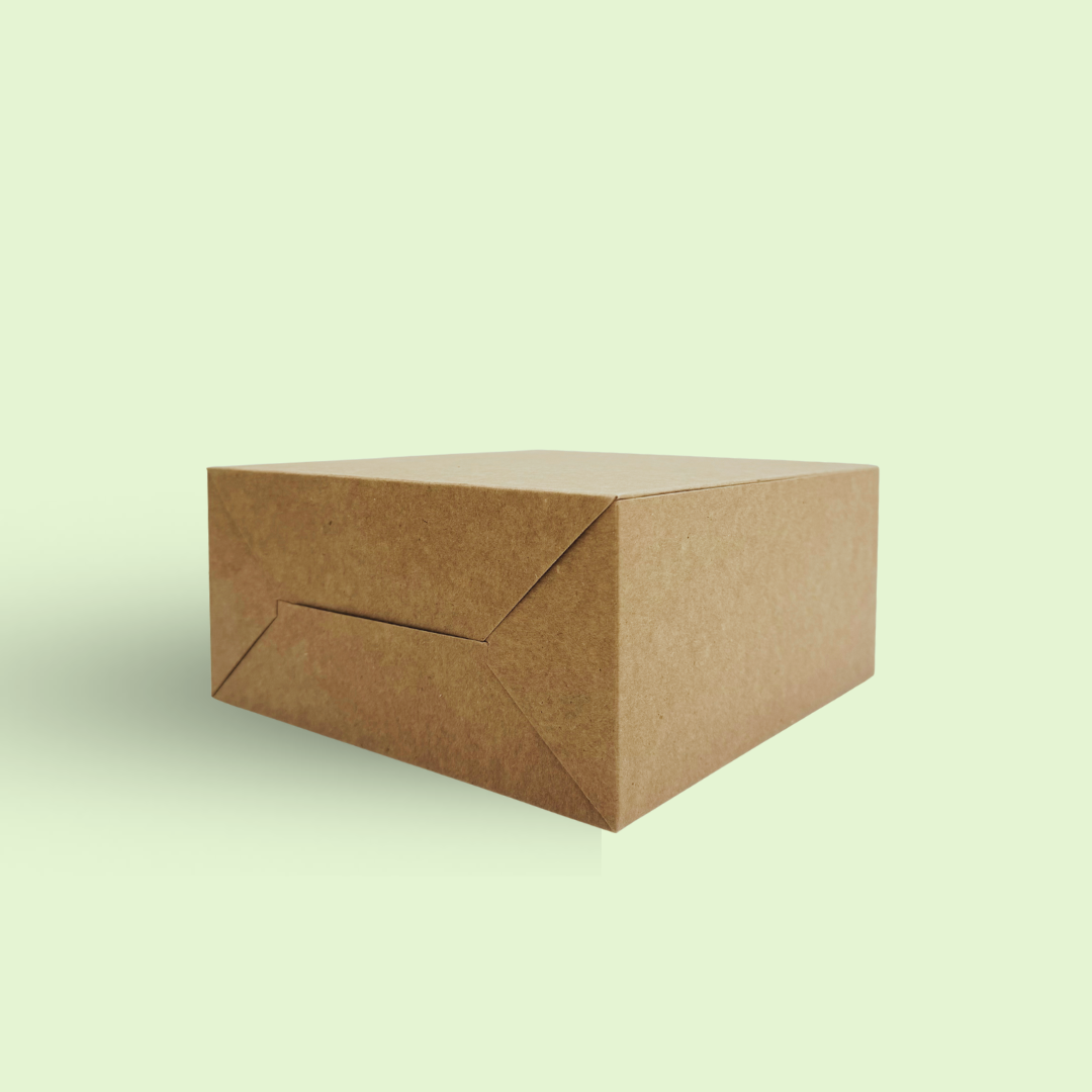 Kraft cake box 8" x 8 " x 4 " 250 GSM