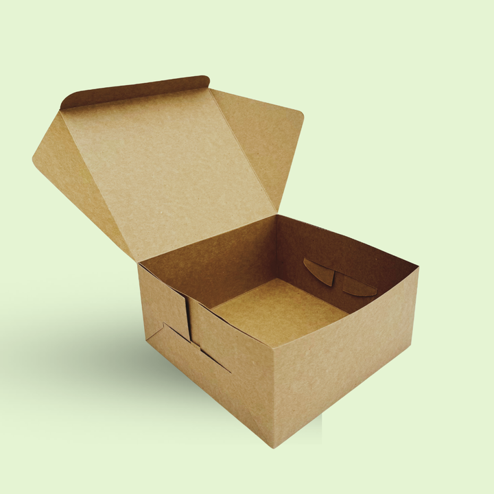 Kraft cake box 8" x 8 " x 4 " 250 GSM