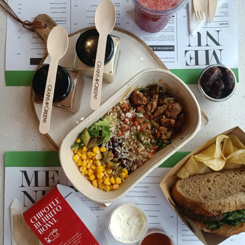 EcoPakOnline 1000ml Bagasse bowl with lid