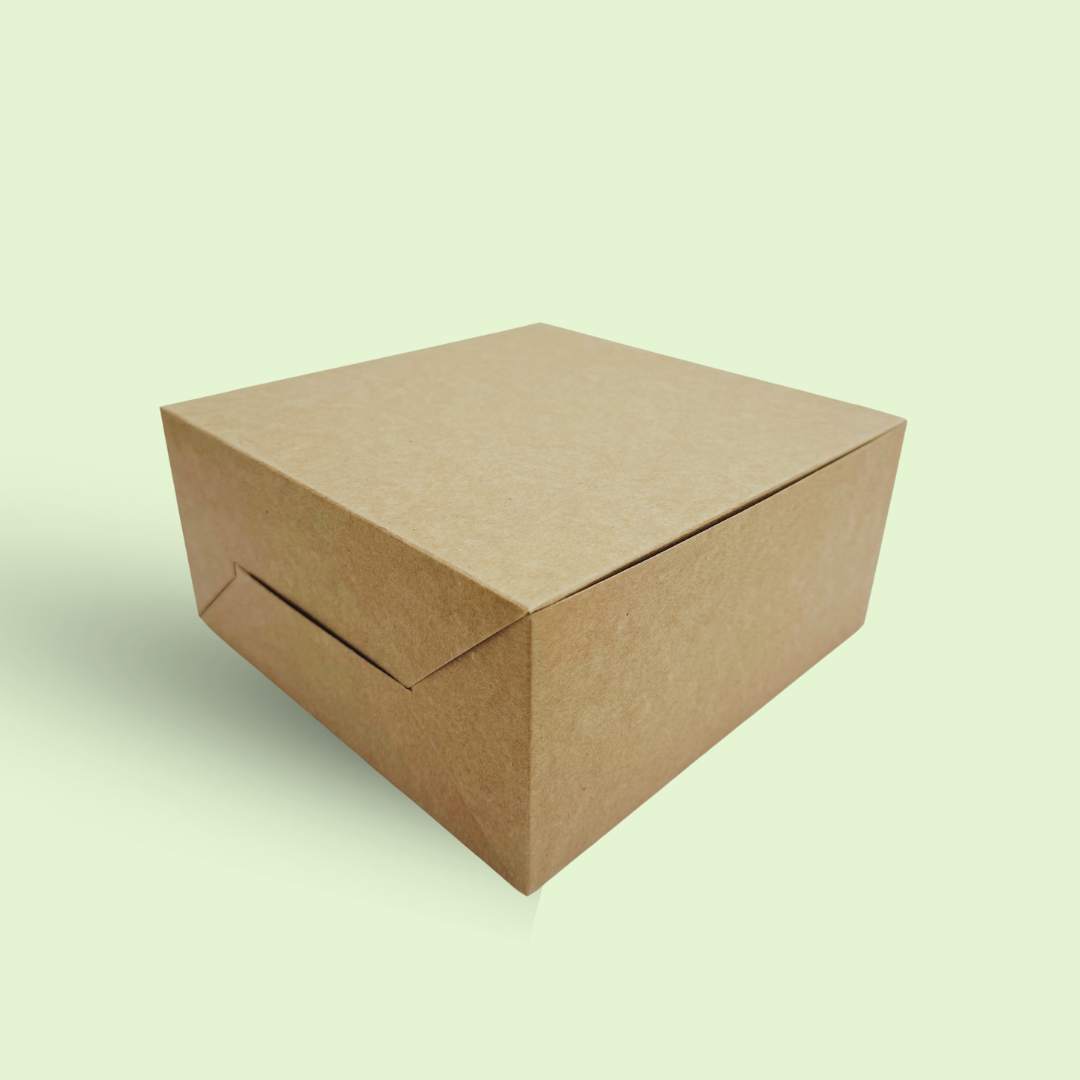 Kraft cake box 8" x 8 " x 4 " 250 GSM