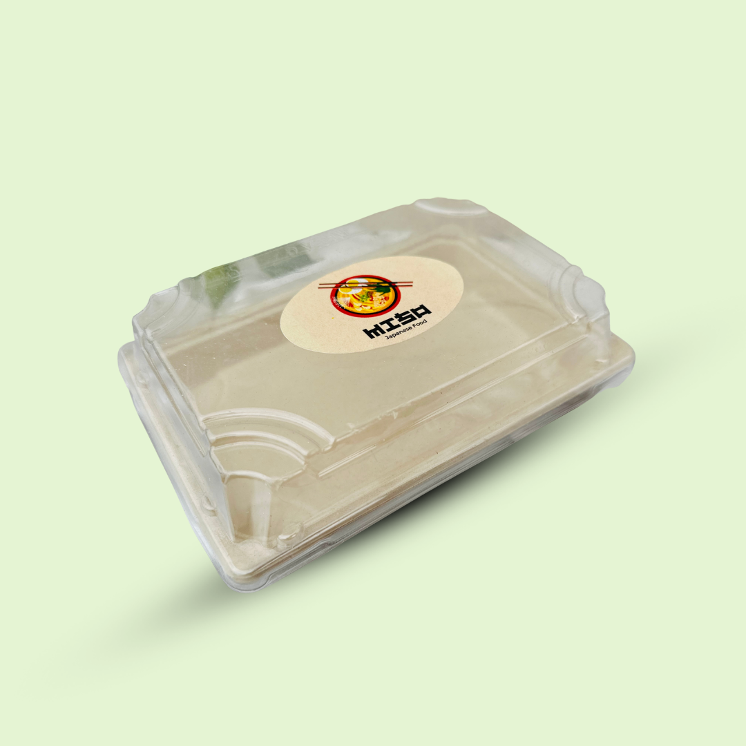 Bagasse sushi tray (Medium)