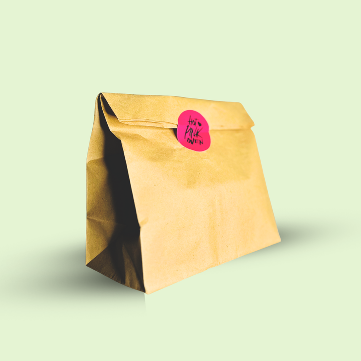 Kraft small paper bag 9" x 8.5" x 5.5" inches
