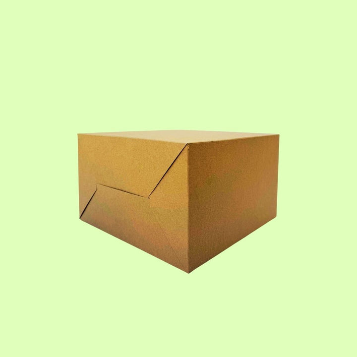 Kraft cake box 7.5" x 7.5 " x 3.5 " 250 GSM