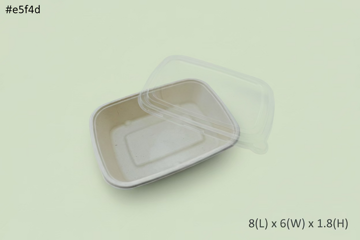 850ml Bagasse Bowl with PET LID