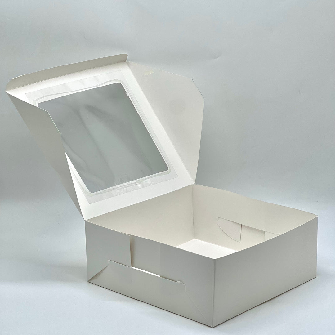 White cake box 10"x10"x4" inches