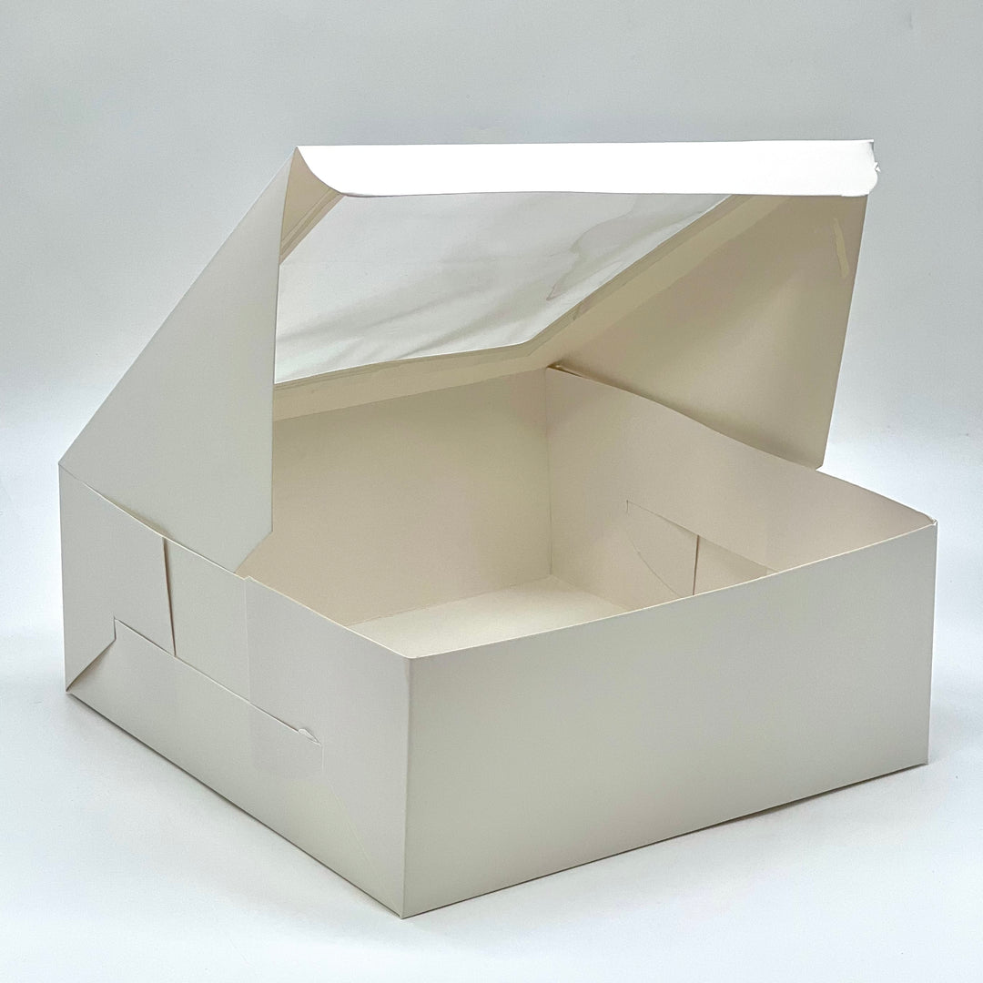 White cake box 10"x10"x4" inches