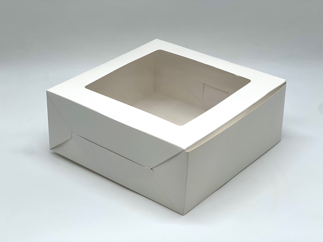 White cake box 10"x10"x4" inches