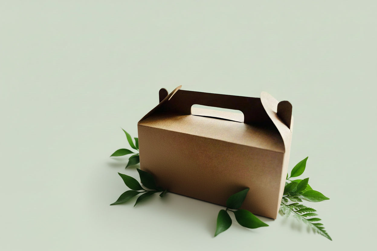 Kraft multipurpose box with handle – EcoPakOnline