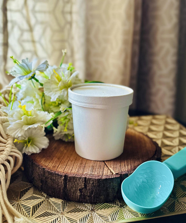 350ml white kraft tub for ice cream and soup