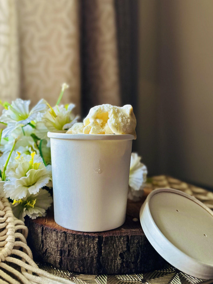 350ml white kraft tub for ice cream and soup