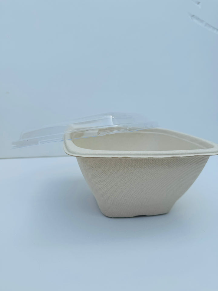 1200ml Square Bagasse Bowl with lids