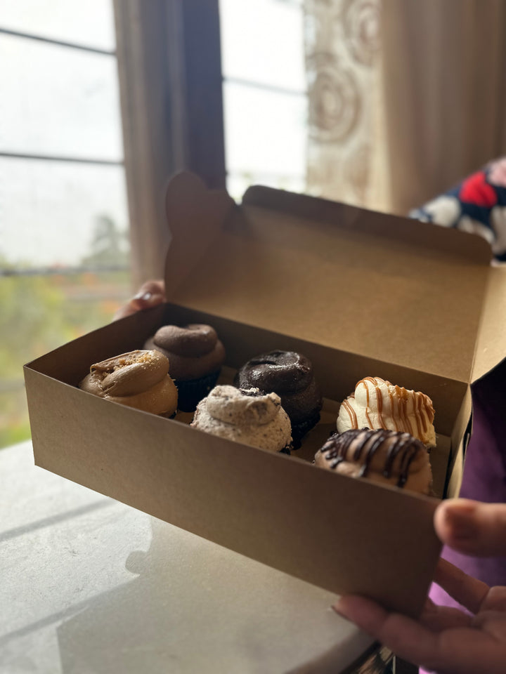 Cupcake box for 6 cup cakes