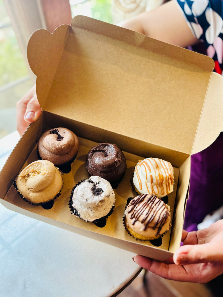 Cupcake box for 6 cup cakes