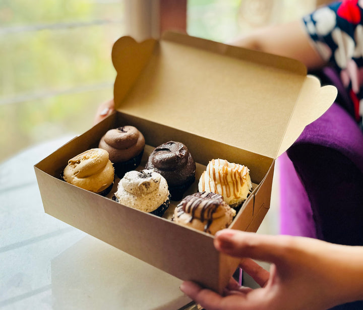 Cupcake box for 6 cup cakes