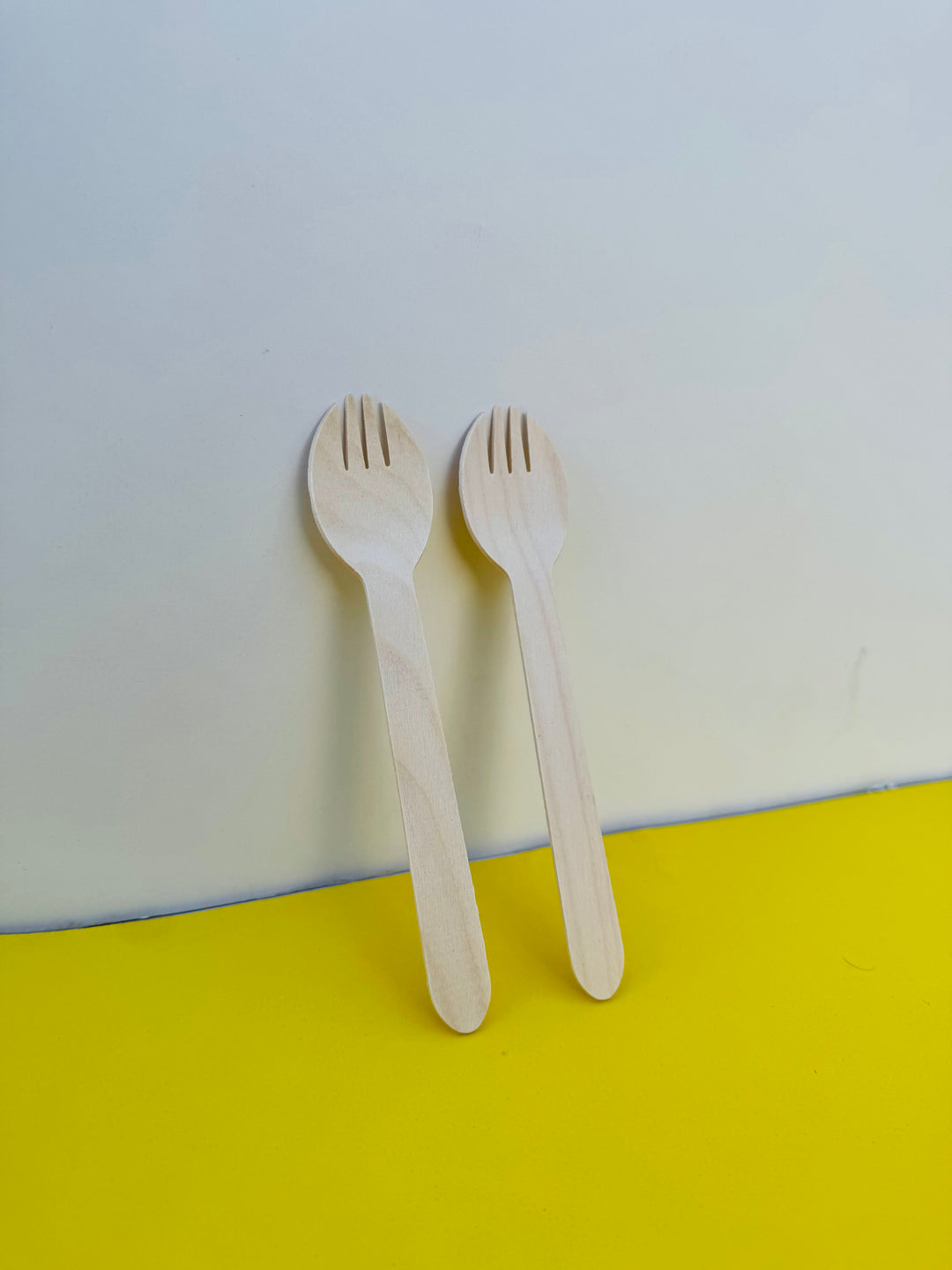 160mm birchwood DINNER spork for rice/pasta/salads