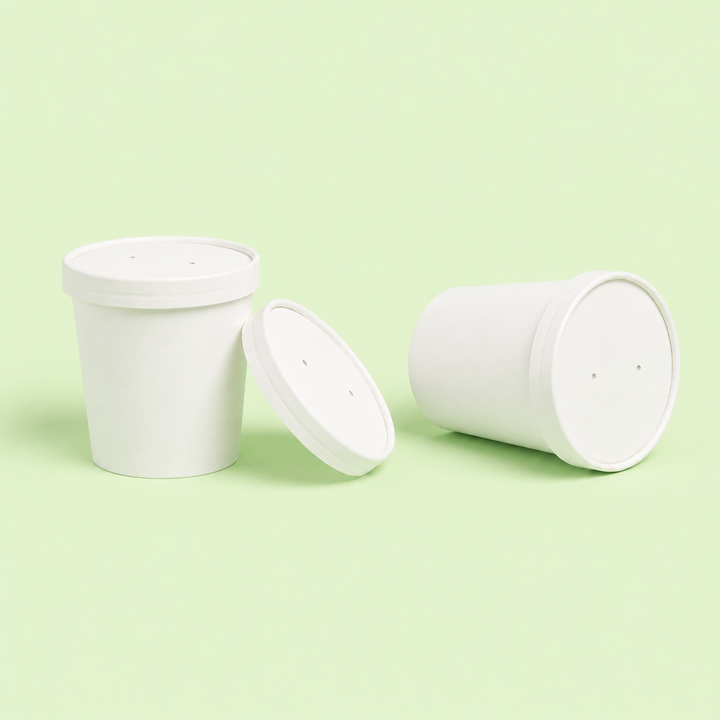 480 ml bowl with lid (White)