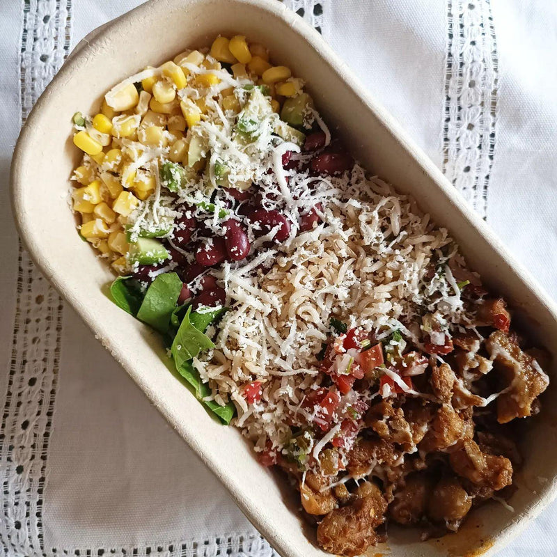 EcoPakOnline 1000ml Bagasse bowl with lid