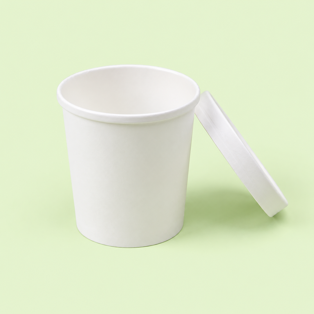480 ml bowl with lid (White)
