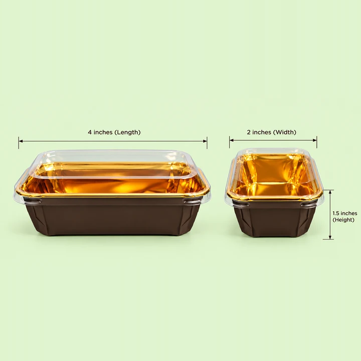 Luxury Gold Paper Dessert Tray (200ml)