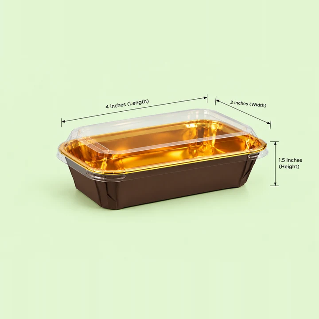 Luxury Gold Paper Dessert Tray (200ml)