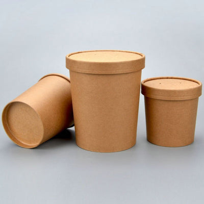 EcoPakOnline Kraft bowl with lid sample pack