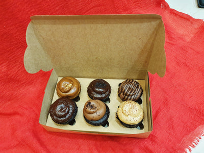 EcoPakOnline Cupcake box for 6 cup cakes