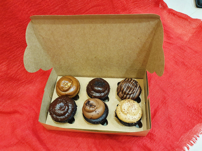 EcoPakOnline Cupcake box for 6 cup cakes