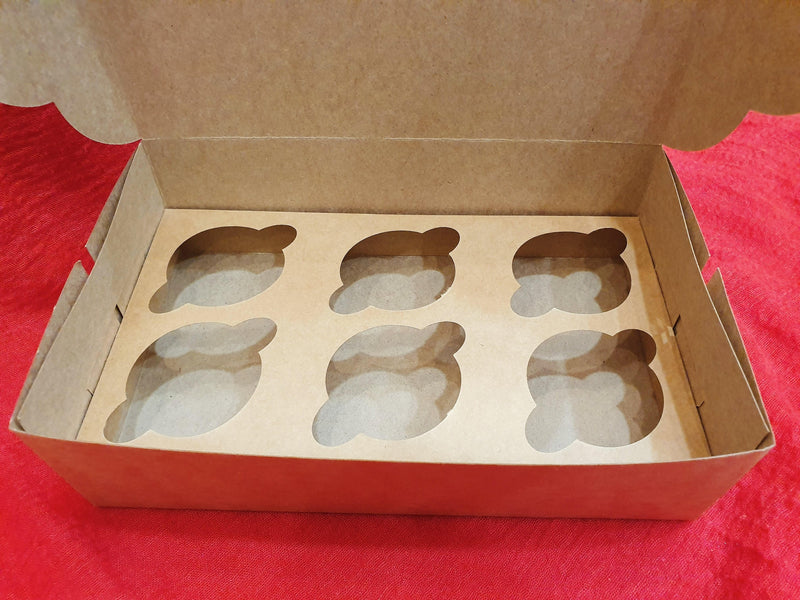 EcoPakOnline Cupcake box for 6 cup cakes