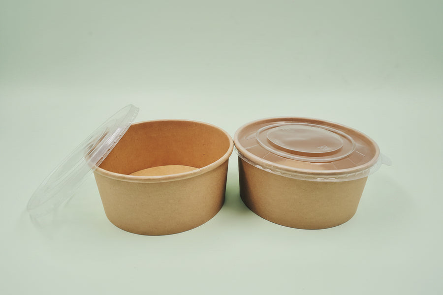 1000ml Kraft salad/rice bowl - EcoPakOnline
