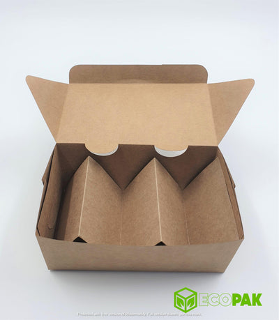 EcoPakOnline Kraft Taco Box