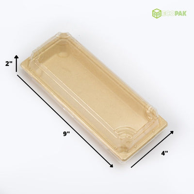EcoPakOnline Packing Materials Bagasse sushi tray (Small)
