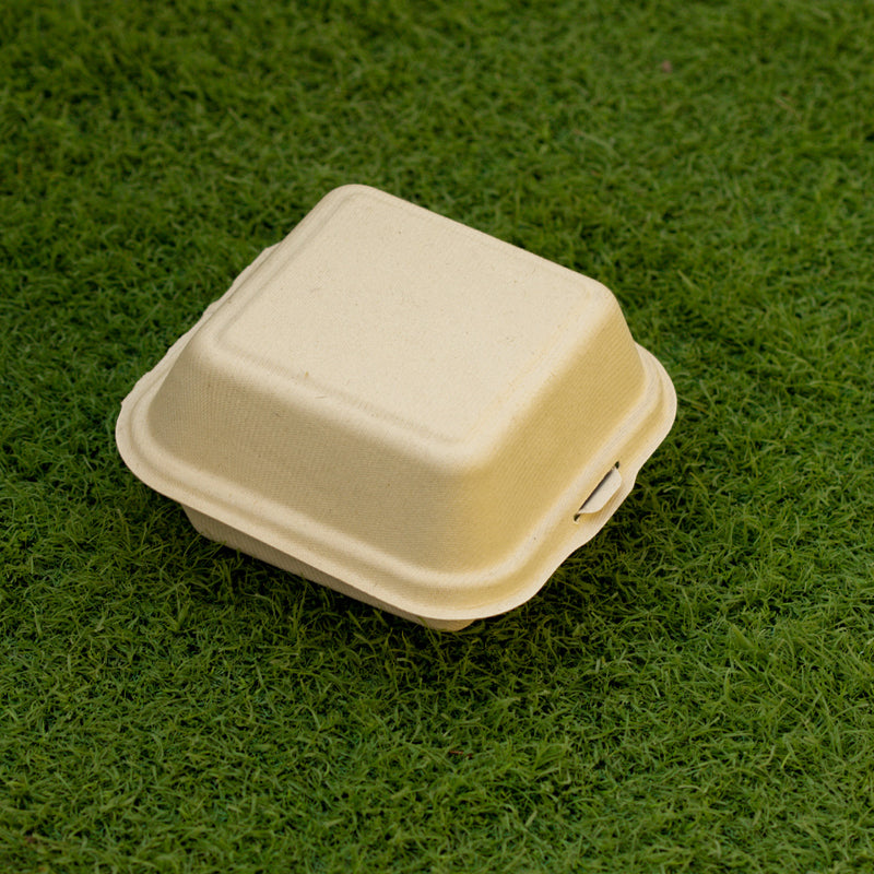 EcoPakOnline Bagasse Bento cake box/ Lunch box