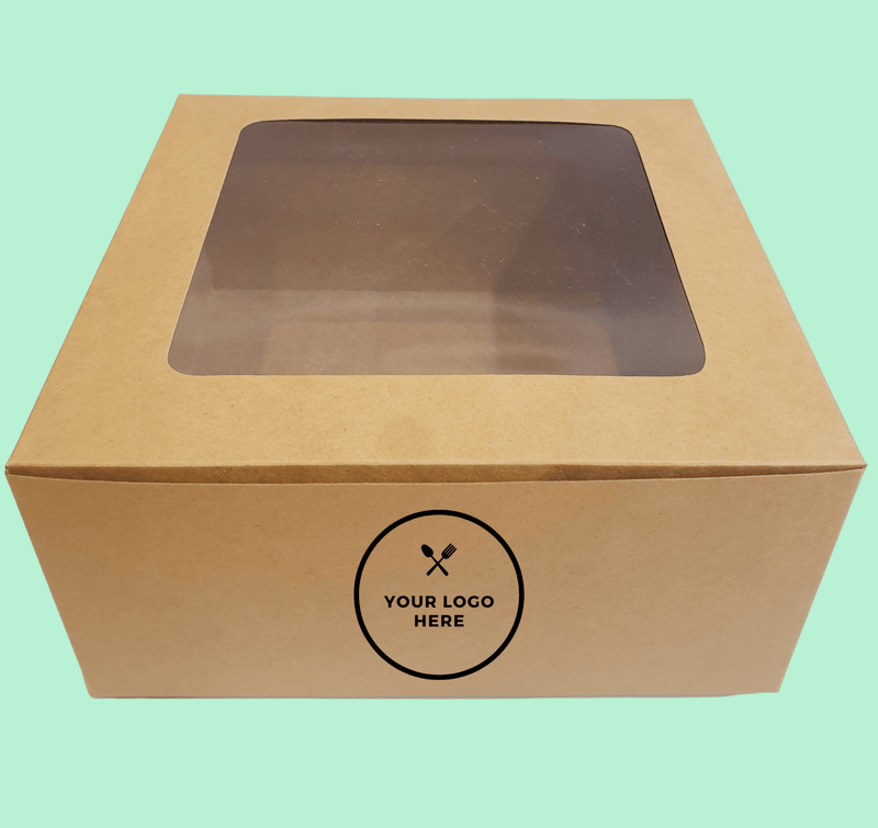 EcoPakOnline Kraft cake box 8.5x8.5x4