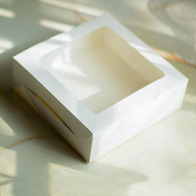 EcoPakOnline White cake box 12x12x4 inches for cakes/tarts