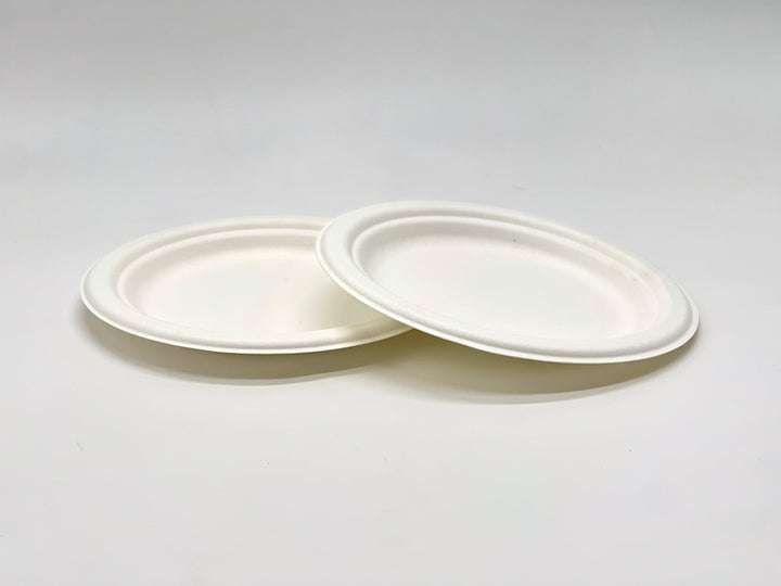 EcoPakOnline Bagasse 6 inch plate for Parties/ Celebrations