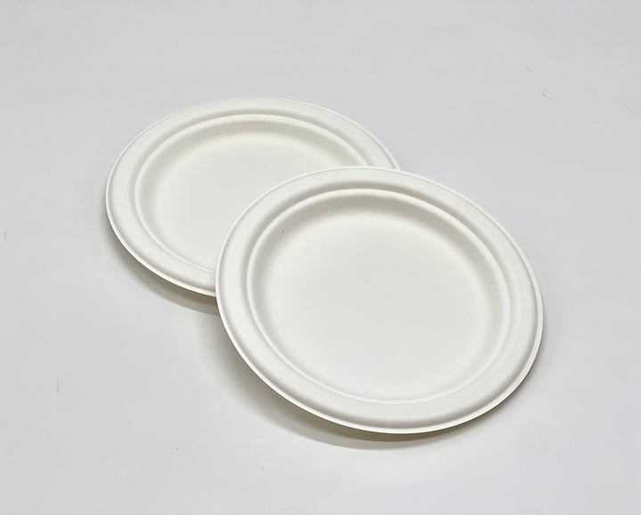 EcoPakOnline Bagasse 6 inch plate for Parties/ Celebrations
