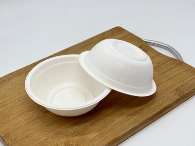 EcoPakOnline Bagasse 350ml round bowl for parties/events/ice cream