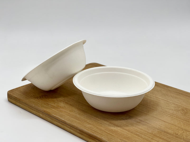 EcoPakOnline Bagasse 350ml round bowl for parties/events/ice cream