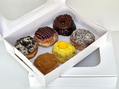 EcoPakOnline White 6 donut box 12 x 9 x 2.5 inches