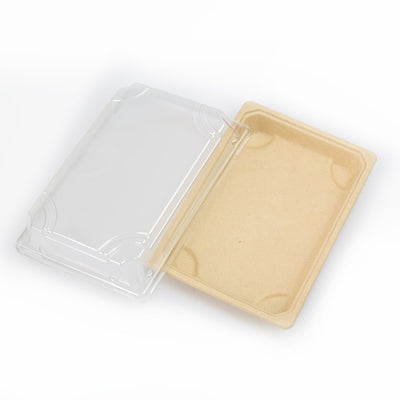 EcoPakOnline Packing Materials Bagasse sushi tray (Medium)