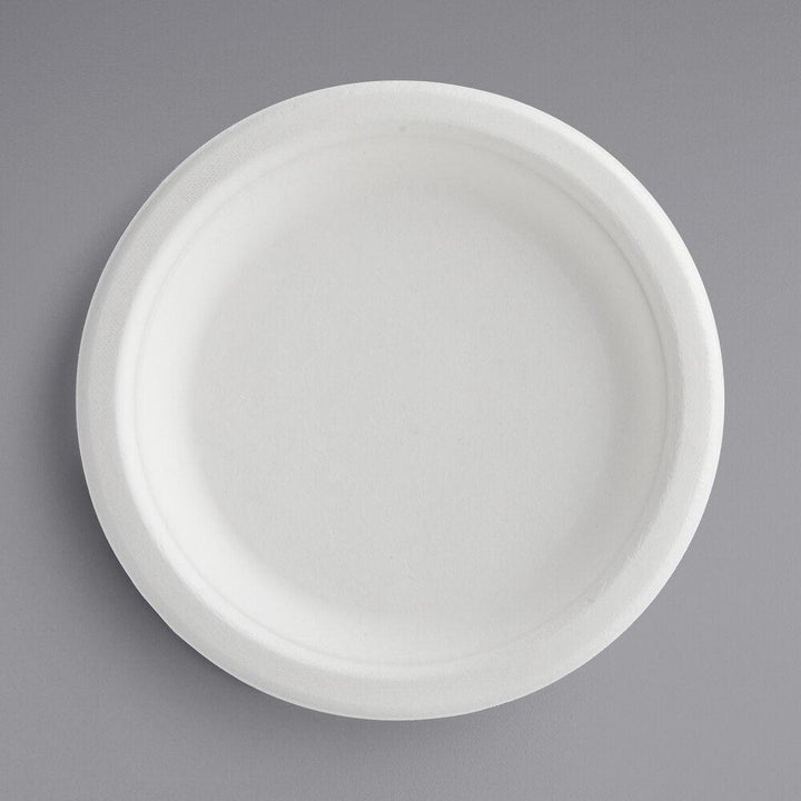 EcoPakOnline Bagasse 6 inch plate for Parties/ Celebrations