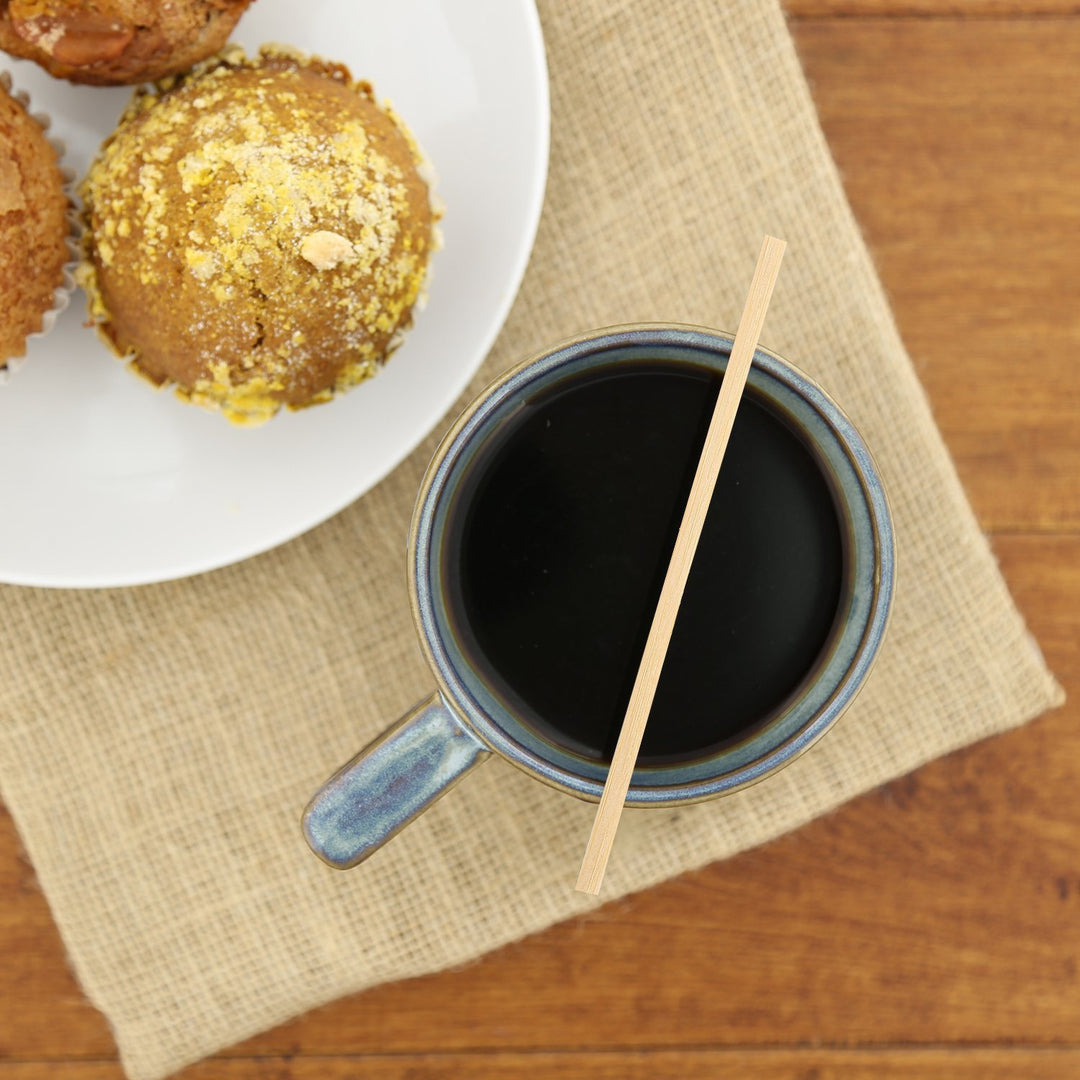 Bamboo coffee stirrer 14 cm