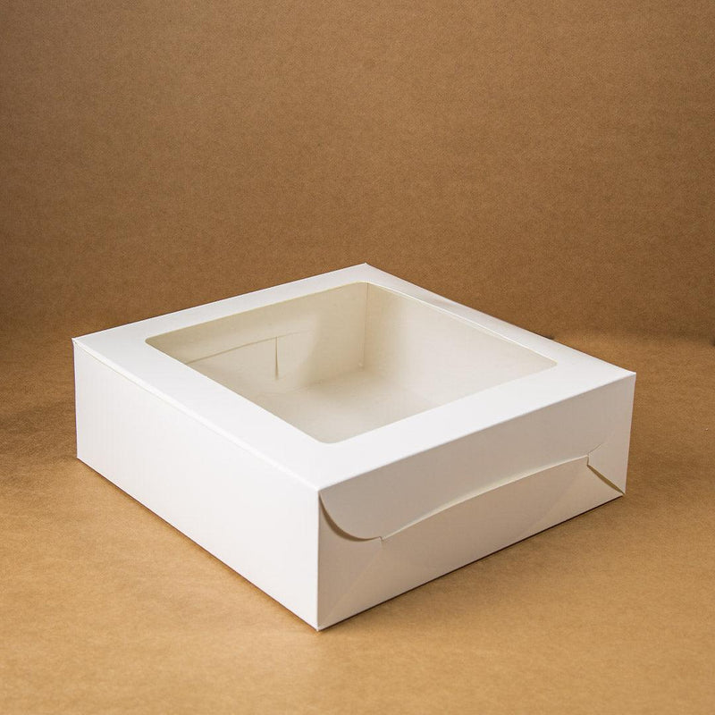 EcoPakOnline White cake box 12x12x4 inches for cakes/tarts